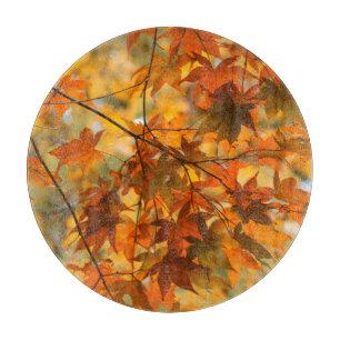 Herbstleaves fallen Blätter Schneidebrett