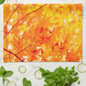 Herbstleaves fallen Farbe Bäume gelb  Geschirrtuch (Gefaltet)