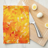 Herbstleaves fallen Farbe Bäume gelb  Geschirrtuch (Viertel Falte)