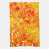 Herbstleaves fallen Farbe Bäume gelb Geschirrtuch (Vertikal)