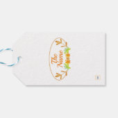 Herbstleaves fallen glücklich Thanksgiving Geschen Geschenkanhänger (Rückseite Horizontal)