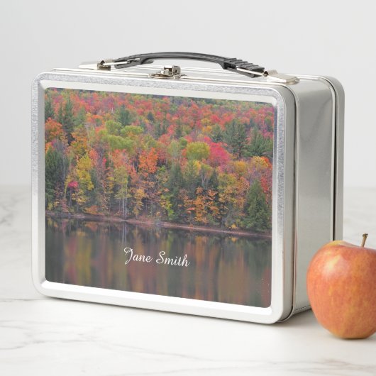 Herbstleaves Fallfarbenszenario Metall Brotdose (Beispiel)