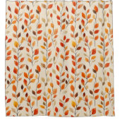 Herbstleaves Fallmuster Duschvorhang (Vorderseite)