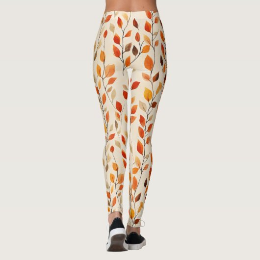 Herbstleaves Fallmuster Leggings (Rückseite)