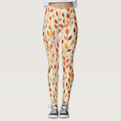 Herbstleaves Fallmuster Leggings (Vorderseite)