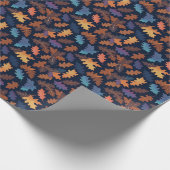 Herbstleaves Fallmuster Natureleaf Gemustert Geschenkpapier (Ecke)