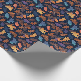 Herbstleaves Fallmuster Natureleaf Gemustert Geschenkpapier