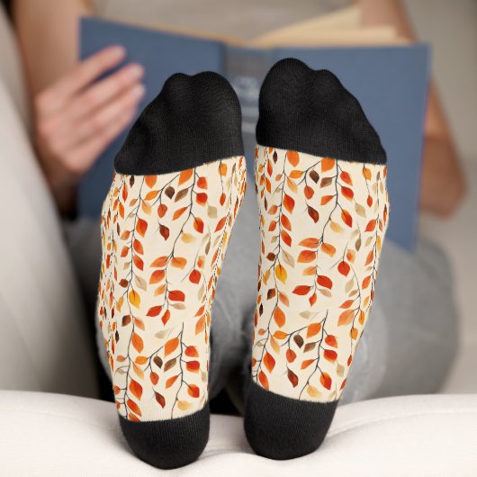 Herbstleaves Fallmuster Socken (Unterseite)