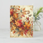 Herbstleaves Feiertagskarte (Stehend Vorderseite)