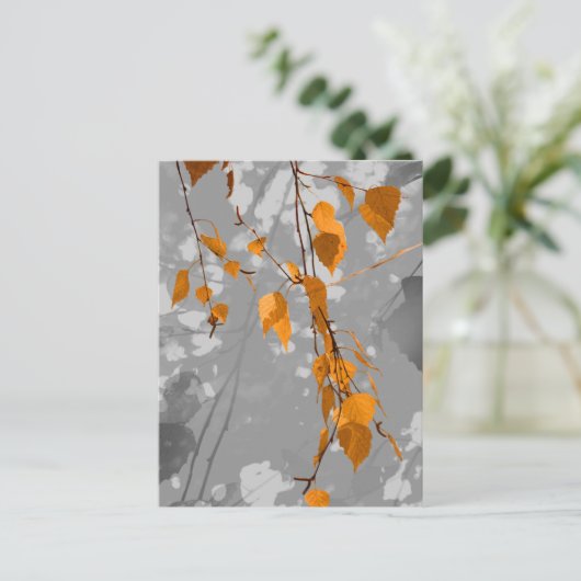 Herbstleaves Feiertagspostkarte (Stehend Vorderseite)