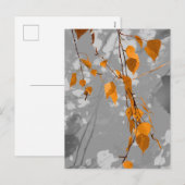 Herbstleaves Feiertagspostkarte (Vorne/Hinten)