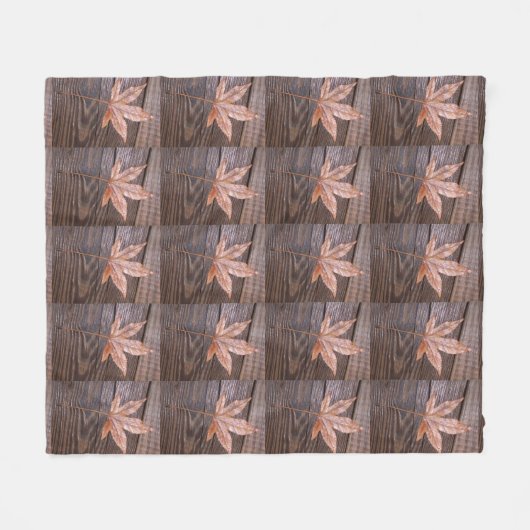 Herbstleaves Fleece Blanket (Vorderseite (Horizontal))