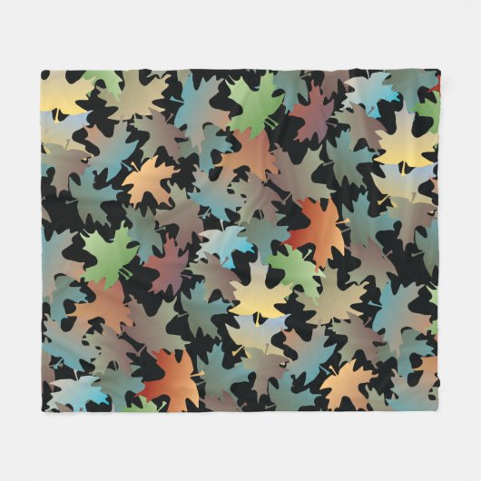 Herbstleaves Fleece Blanket (Vorderseite (Horizontal))