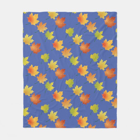 Herbstleaves Fleece Blanket (Vorderseite)
