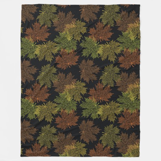 Herbstleaves Fleece Blanket (Vorderseite)