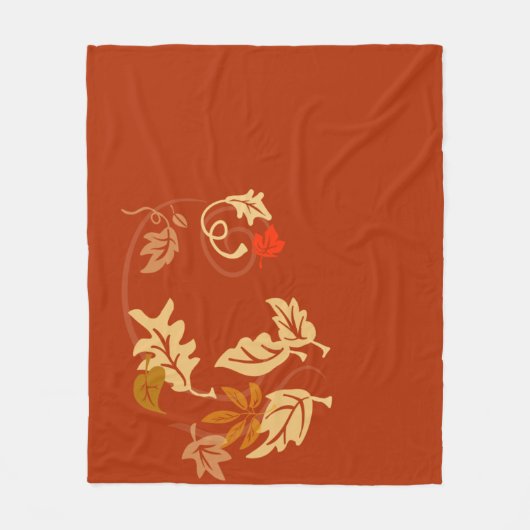 Herbstleaves Fleecedecke (Vorderseite)