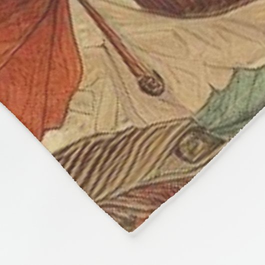 Herbstleaves Fleecedecke (Ecke)