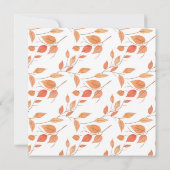 Herbstleaves Friendsgiving Erntedank Party Einladung (Rückseite)