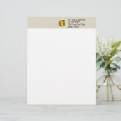 Herbstleaves gelb briefbogen (Stehend Vorderseite)