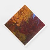 Herbstleaves Gelb und Lila, ZSSPG Serviette (Ecke)