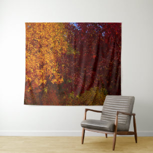 Herbstleaves Gelb und Lila, ZSSPG Wandteppich