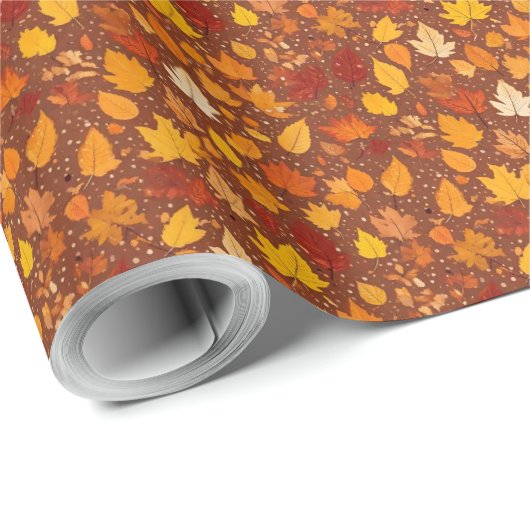 Herbstleaves Geschenkpapier (Rolleneckpunkt)