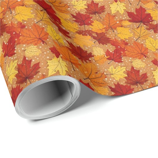 Herbstleaves Geschenkpapier (Rolleneckpunkt)