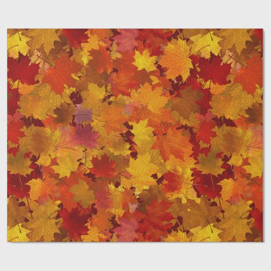 Herbstleaves Geschenkpapier (Flach)