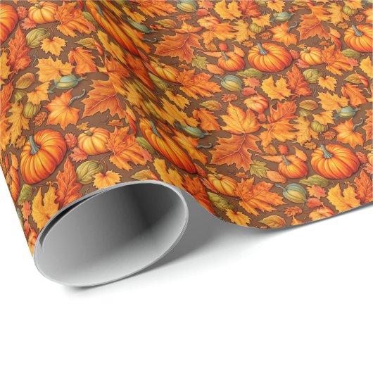 Herbstleaves Geschenkpapier (Rolleneckpunkt)