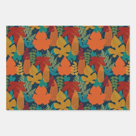Herbstleaves Geschenkpapier Set (Vorderseite 3)