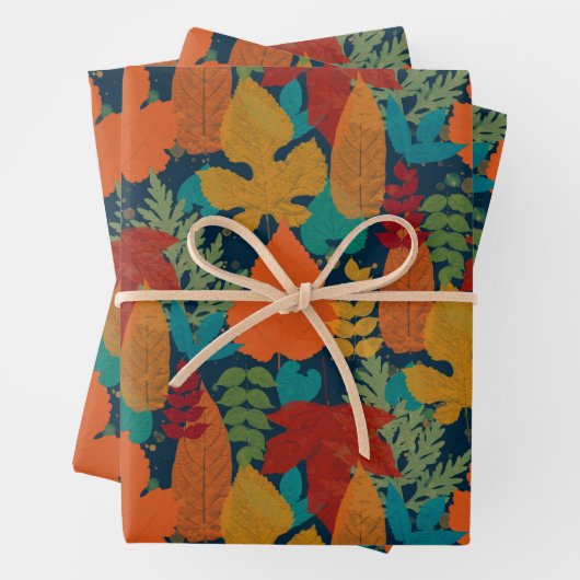 Herbstleaves Geschenkpapier Set (Beispiel)