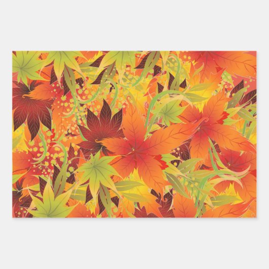 Herbstleaves Geschenkpapier Set (Vorderseite 2)