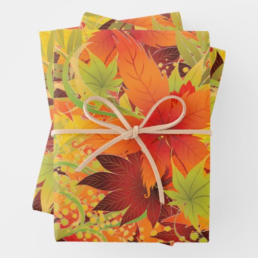 Herbstleaves Geschenkpapier Set (Beispiel)
