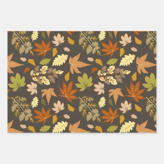 Herbstleaves Geschenkpapier Set (Vorderseite 3)