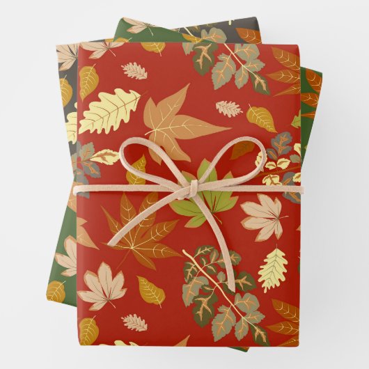 Herbstleaves Geschenkpapier Set (Beispiel)