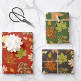 Herbstleaves Geschenkpapier Set