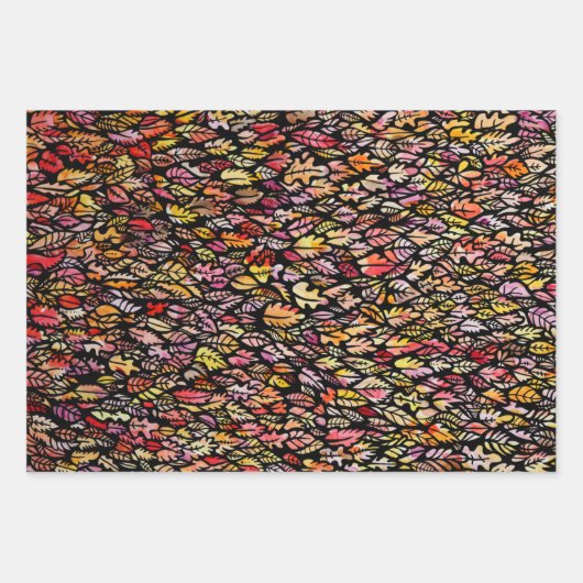 Herbstleaves Geschenkpapier Set (Vorderseite)