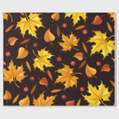 Herbstleaves - Geschenkwrap | Herbstgeschenkwrap Geschenkpapier (Flach)