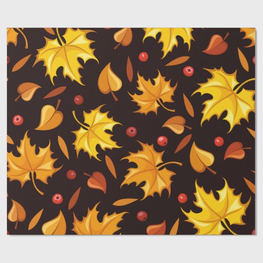 Herbstleaves - Geschenkwrap | Herbstgeschenkwrap Geschenkpapier (Flach)