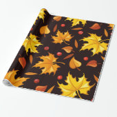Herbstleaves - Geschenkwrap | Herbstgeschenkwrap Geschenkpapier (Ungerollt)