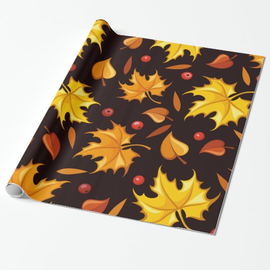 Herbstleaves - Geschenkwrap | Herbstgeschenkwrap Geschenkpapier (Ungerollt)