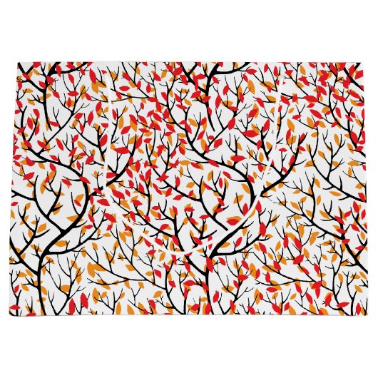 Herbstleaves Große Geschenktüte (Vorderseite)