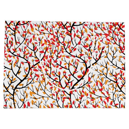 Herbstleaves Große Geschenktüte (Rückseite)