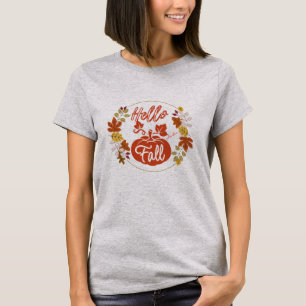 Herbstleaves Hallo Herbst Kürbisweilen Erntedank G T-Shirt