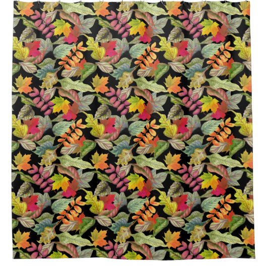 Herbstleaves | HERBSTFARBEN Duschvorhang (Vorderseite)