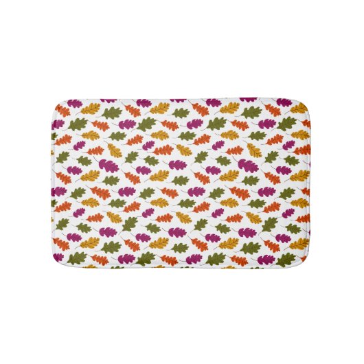 Herbstleaves Herbstfarben Gelborange Badematte (Vorderseite)