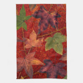 Herbstleaves Herbstsaison Treppenleaf farbenfroh Geschirrtuch (Vertikal)