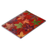 Herbstleaves Herbstsaison Treppenleaf farbenfroh Notizblock (Linke Seite)