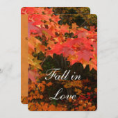 Herbstleaves Hochzeitsdusche Einladung (Vorne/Hinten)