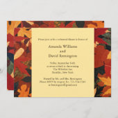 Herbstleaves Hochzeitsempfang Einladung (Vorne/Hinten)